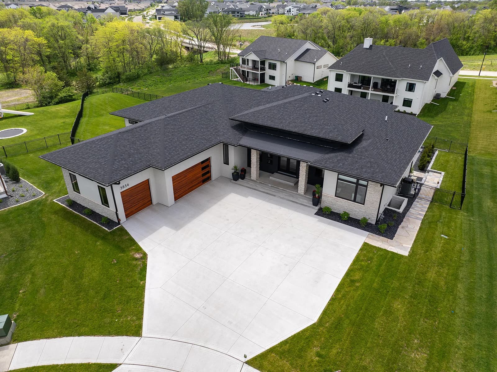 3856 NW 177th Ct — front aerial view