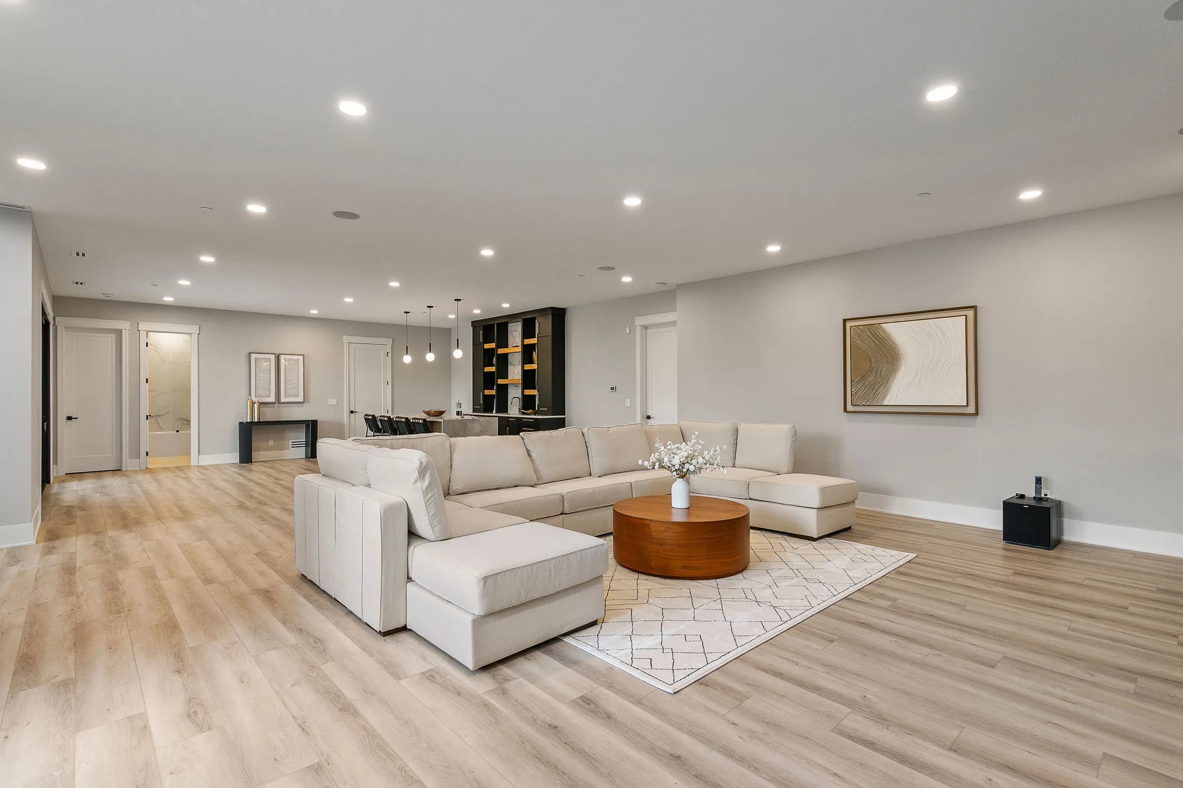 Forest Pointe — lower-level entertaining space