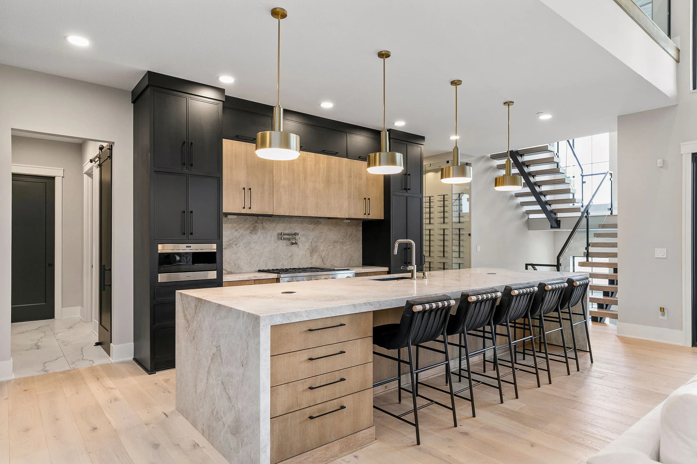 Forest Pointe — kitchen island with seating
