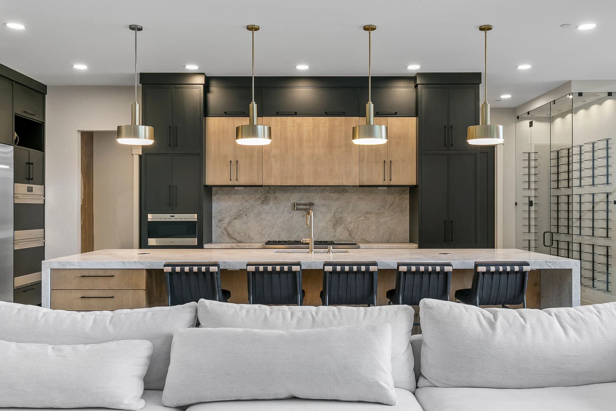 Forest Pointe — open-concept kitchen behind the great room