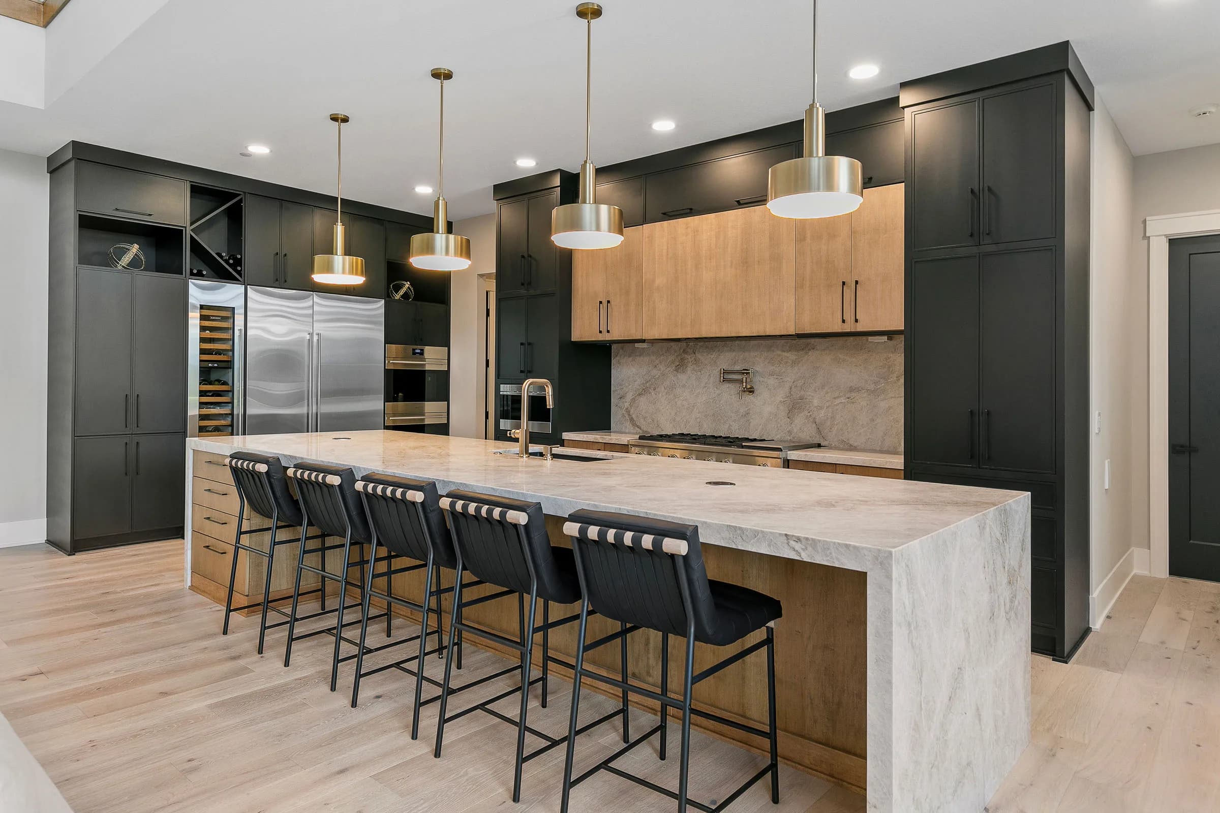 Custom two-tone kitchen by MIR Homes